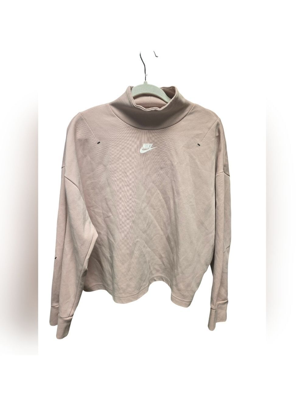 Nike Women's Sports Tech Fleece Mock Neck Pullover Sz. L Pink